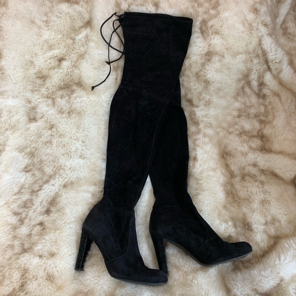 Stuart Weitzman Highland Black Over The Knee Boots